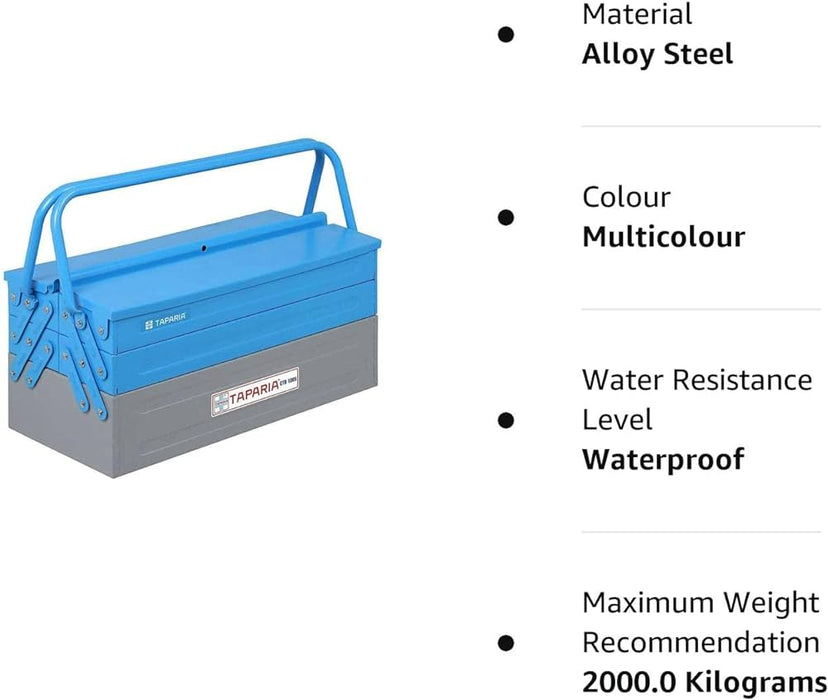 Taparia Cantilever Tool Box Taparia 5 Compartments Cantilever Tool Box, CTB 2105