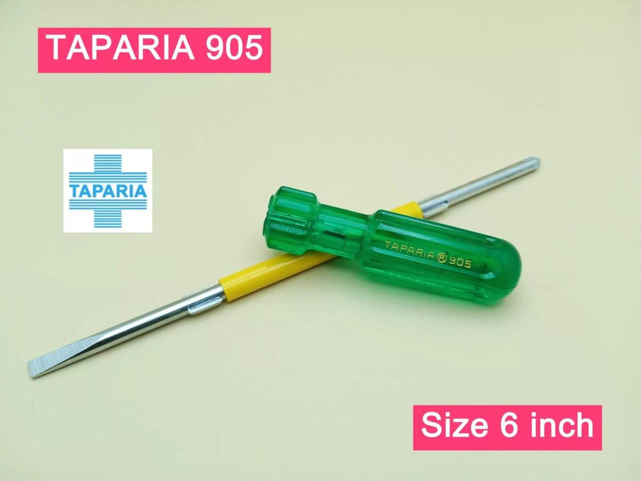 Taparia Screwdriver Set Taparia 905 IBT Black Tip 2 in 1 Screwdriver (Tip Dimension:2 Phillips 6.0 x 0.8 mm)