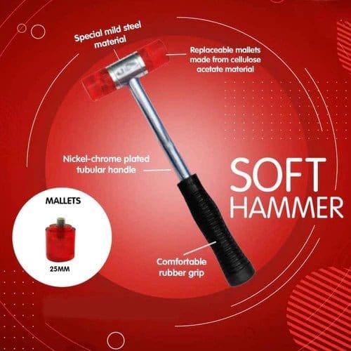 Taparia Soft Face Hammer Taparia 425g Soft Face Hammer with Handle SFH30