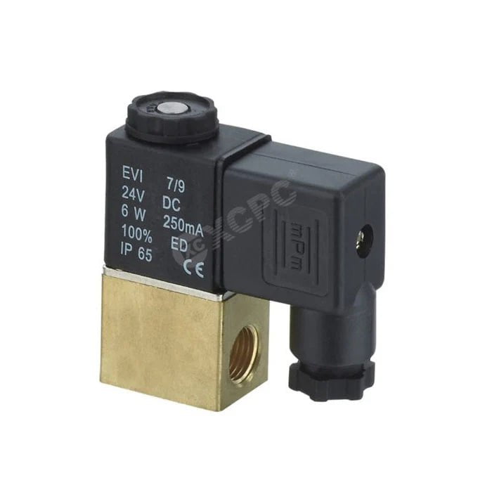 Techno Solenoid Operated Valve Techno 1/4 Inch 2/2 Way 12VDC 2V-025-08 Direct Acting Solenoid Valve