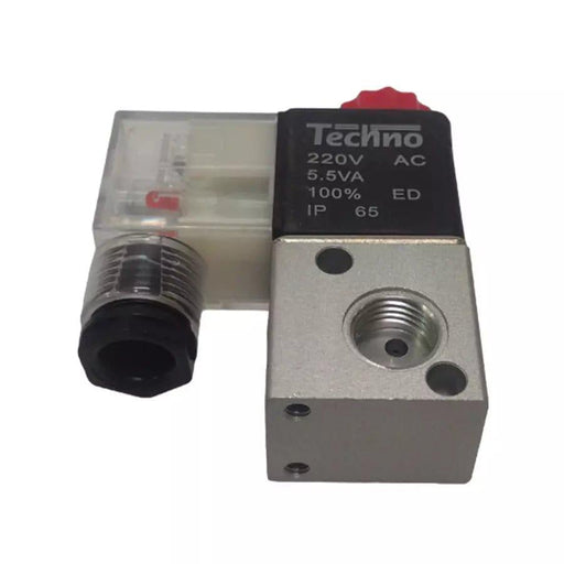 Techno Solenoid Valve Techno 1/4 Inch 3/2 Way 220V AC  3V1-08 Direct Acting Solenoid Valve