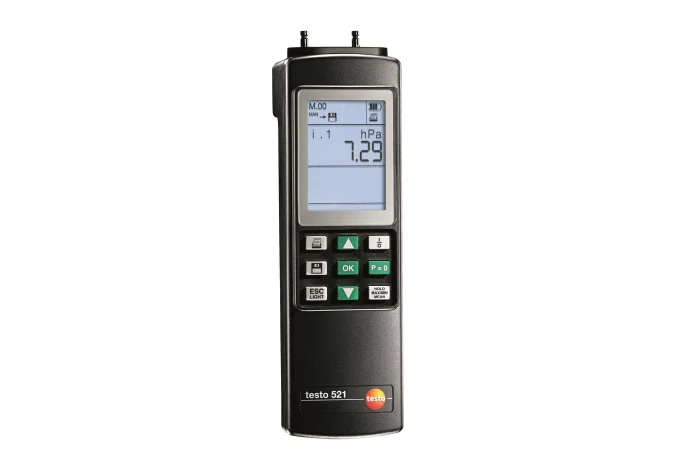 Testo Manometer Testo 521-1 Differential Pressure Measuring Instrument