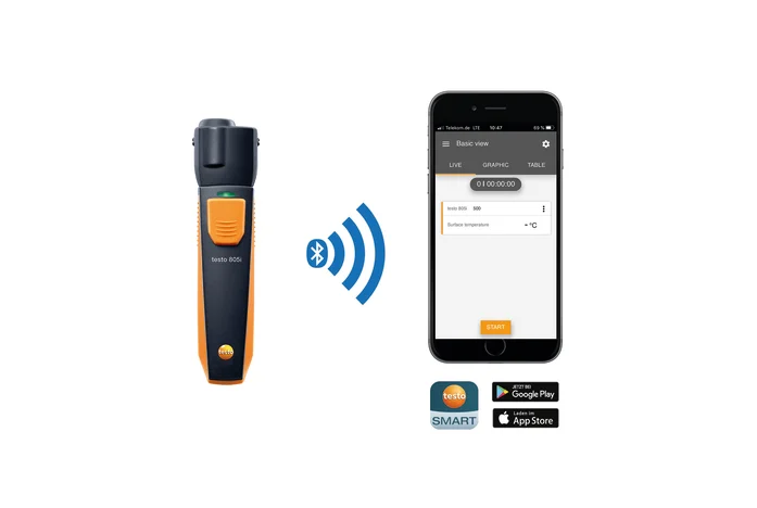 Testo Thermometer Testo 805i - Infrared Thermometer With Smartphone Operation