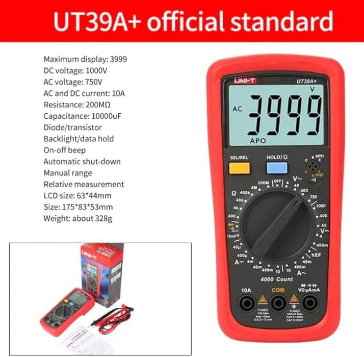 UNI-T Digital Multimeter UNI-T UT39A+ Modern Digital Multimeter