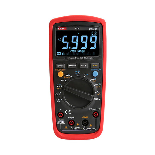 UNI-T Multimeter UNI-T 600V 10A 6000 Count True RMS Digital Multimeter UT139C