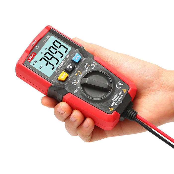 UNI-T Multimeter UNI-T 600V 400mA Pocket Size Digital Multimeter UT125C