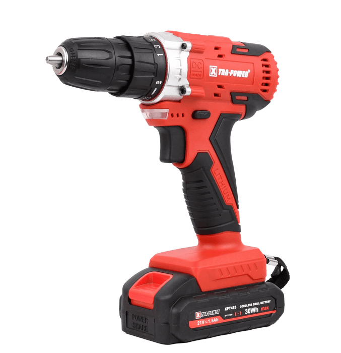 Xtra Power Cordless Drill Xtra Power 10MM Cordless Drill 0-1350 RPM, XPT-483