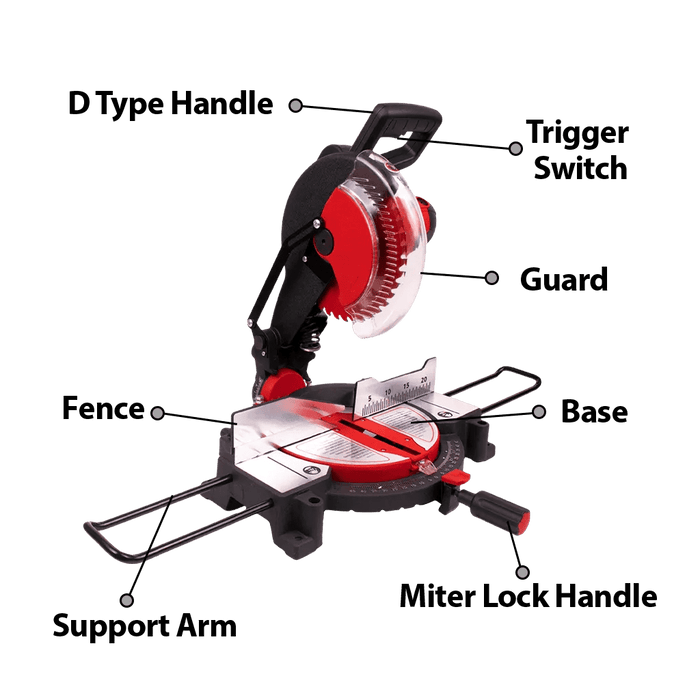 Xtra Power Miter Saw Xtra Power 255mm Miter Saw 1800W, XPT477