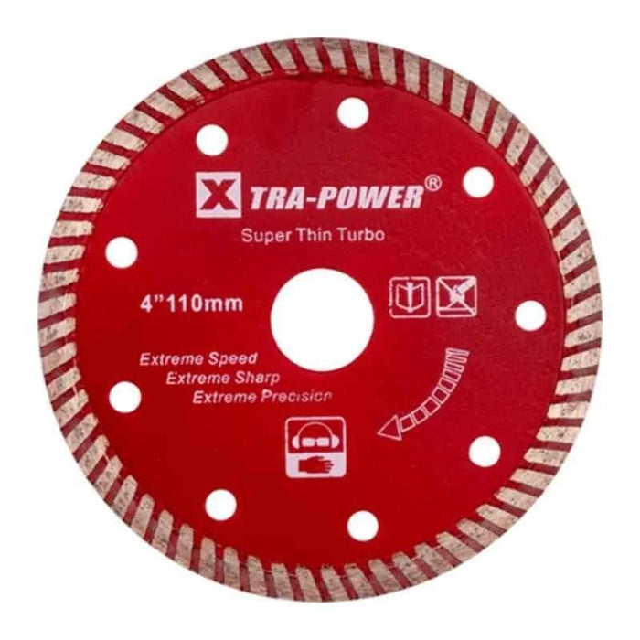 Xtra Power Saw Blades Xtra Power 4 inch(110 mm) Super Thin Turbo Diamond Saw Blade (Pack of 5N)