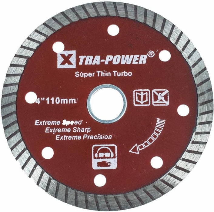 Xtra Power Saw Blades Xtra Power 4 inch(110 mm) Super Thin Turbo Diamond Saw Blade (Pack of 5N)