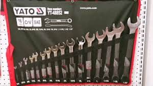 Yato Combination Spanner Set Yato 16Pcs Combination Spanner Set S.A.E YT-48852