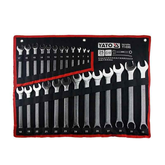 Yato Combination Spanner Set Yato Combination Spanner Set 6-32mm 25Pcs YT-0365