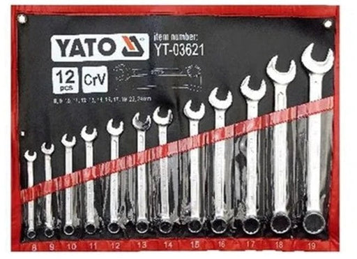 Yato Combination Spanner Set YATO Combination Spanner Set 8-24mm 12Pcs YT-03621