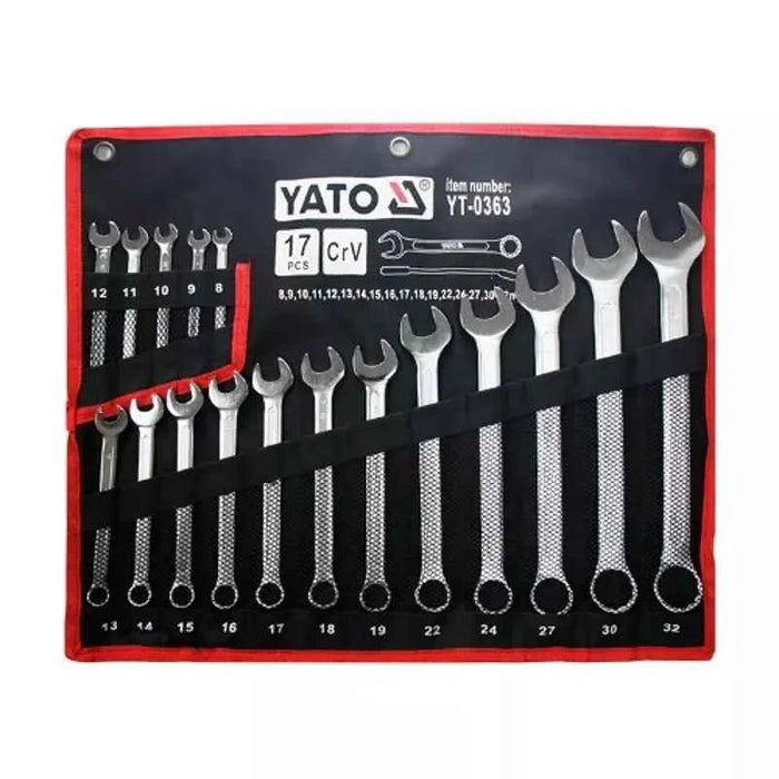 Yato Combination Spanner Set Yato Combination Spanner Set 8-32mm 17Pcs YT-0363