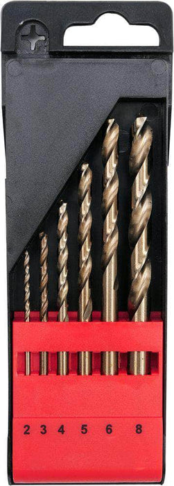 Yato Drill Bit Set Yato CO-HSS TWIST DRILL BIT SET 6 PCS 2-8MM - YT-41602