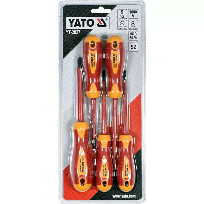 Yato Screw Driver Set Yato 5 Pieces Insulated Screwdriver Set YT-2827