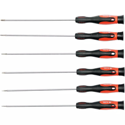 Yato Screwdriver Set Yato Long Precision Screwdriver Set of 6 Pcs Screw driver Set YT-2575