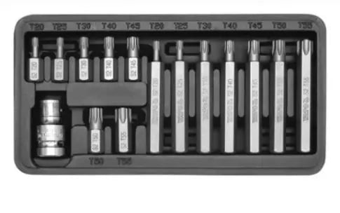 Yato ScrewDrivers & Bits Yato T20-T50 Screwdriver Bit Set Torx YT-0411