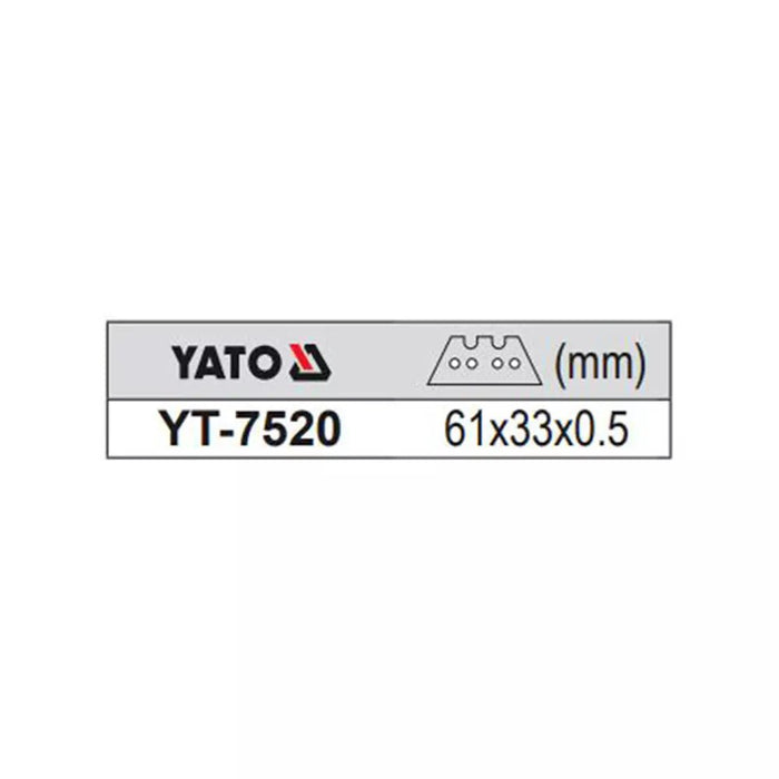 Yato Utility Knife Yato SK5 Cutter Knife Heavy Duty Non-Slip Rubber Inserts YT-7520